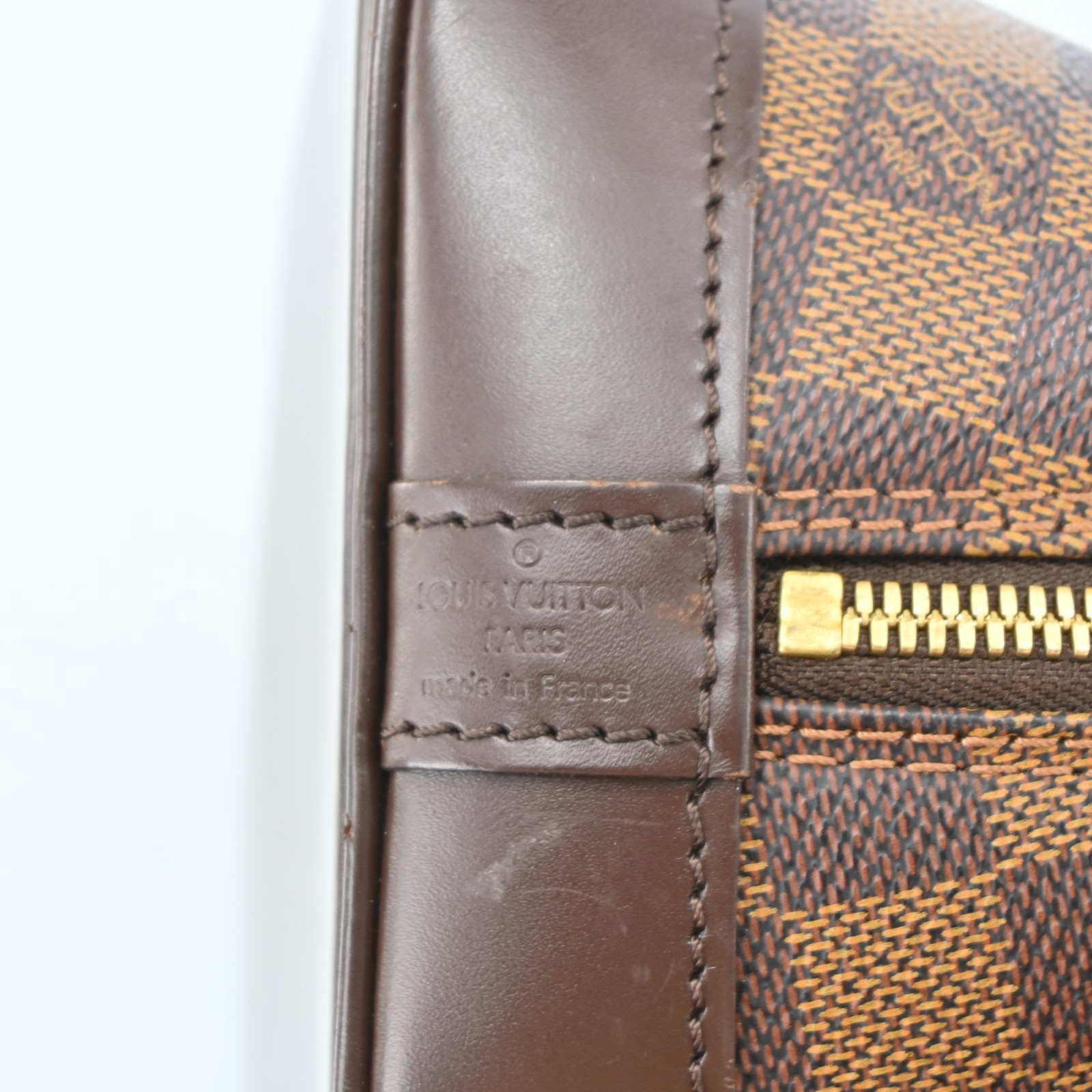 AUTH Louis Vuitton LV Hand Bag N51131 Alma Ebene Damier 4711251 N2785SA803