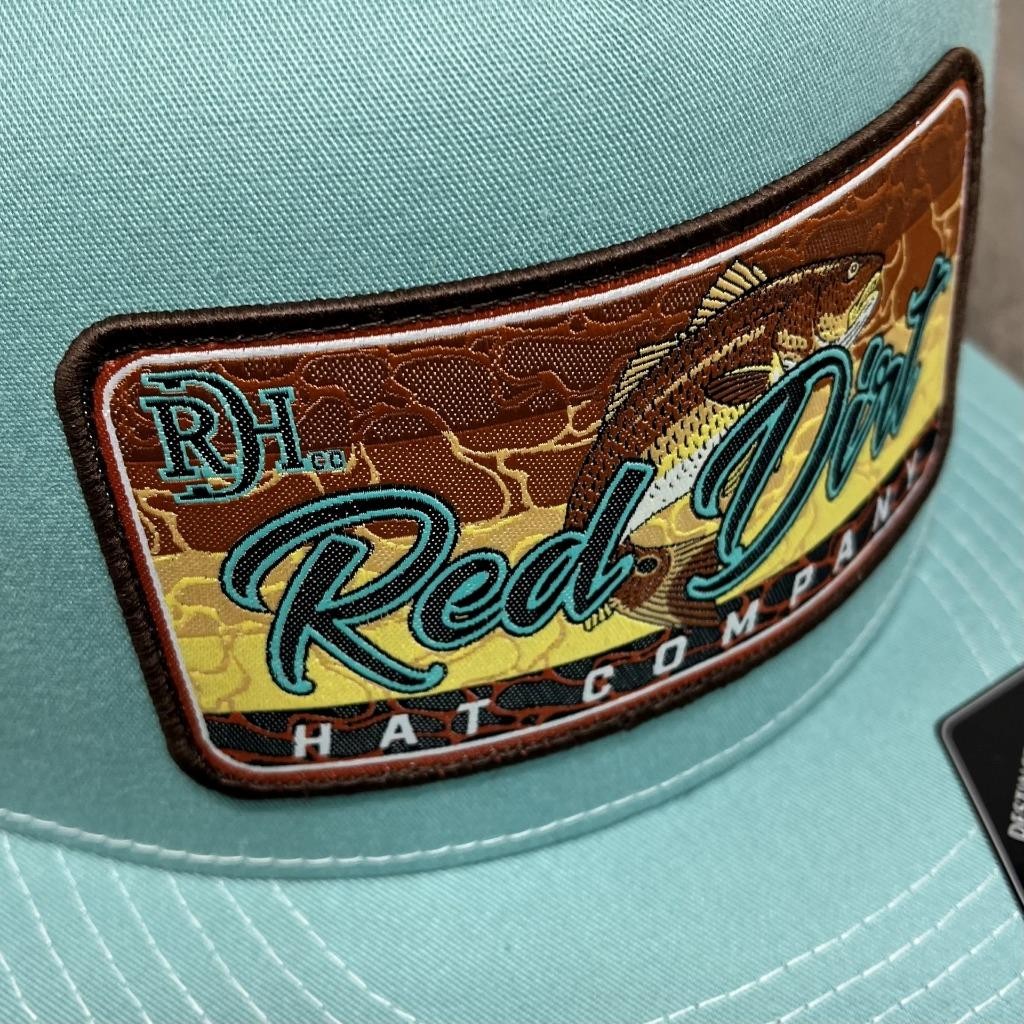 Red Dirt Hat Co Red Fish Patch Western Trucker Mesh Back Adjustable Snapback