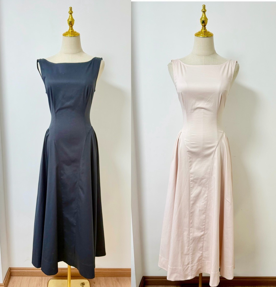 Helsa Stretch Organic Cotton Midi Dress