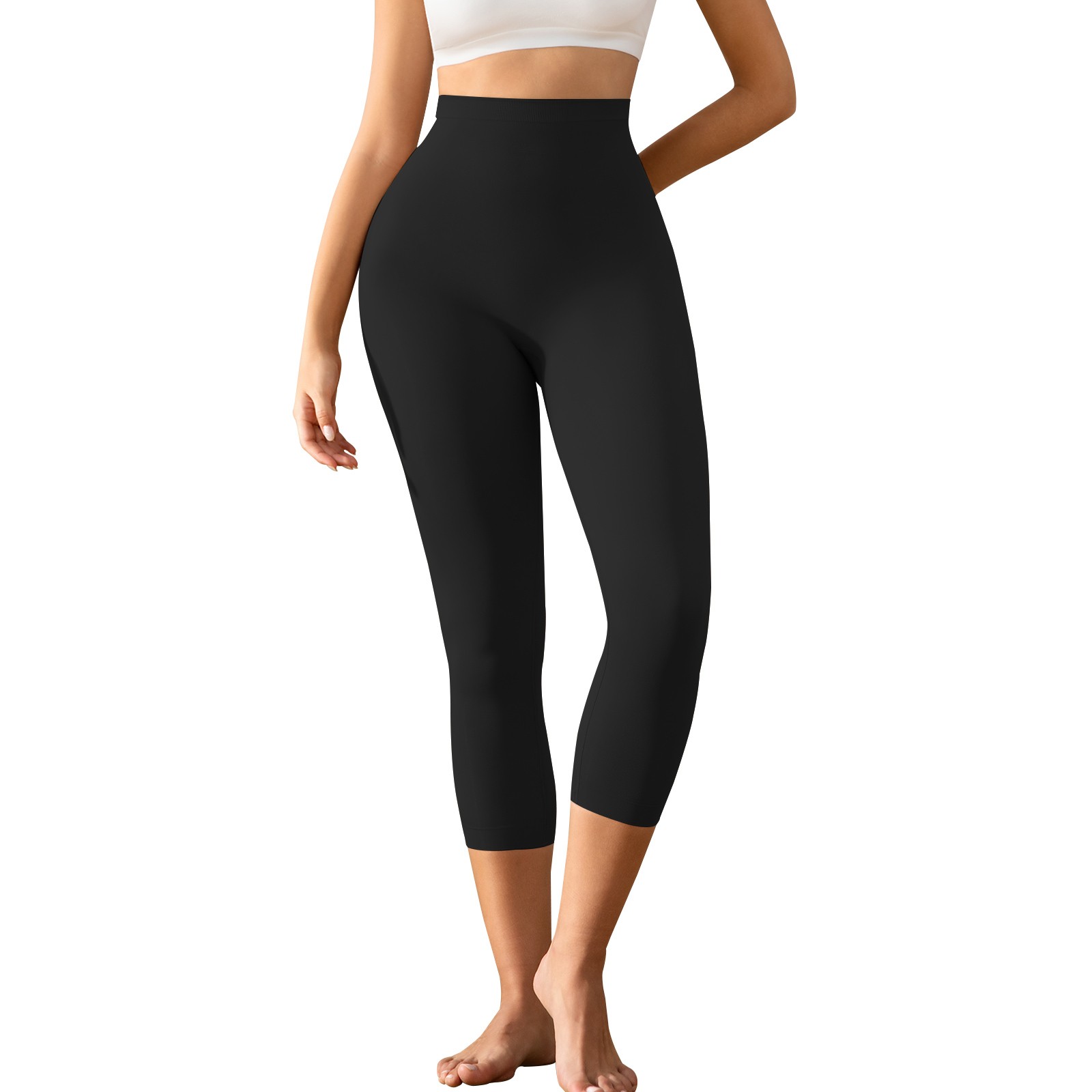 Women Slimming Anti Cellulite Compression Leggings Leg Shaper High Waist Capris