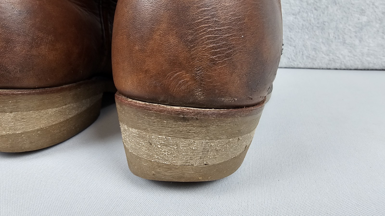 Red Wing 1155 Pecos Leather Work Boots Heritage Nailseat Soft Toe USA Size 9.5