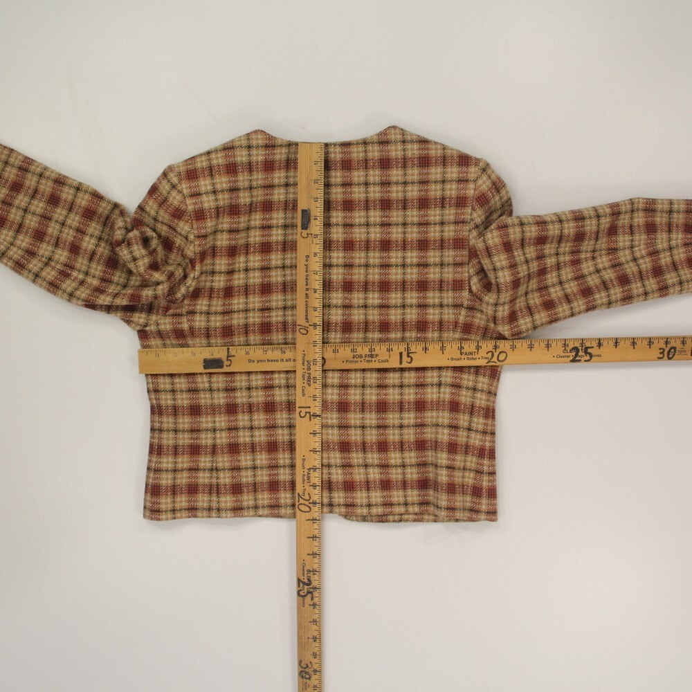Pendleton Women’s Wool Blend Jacket Blazer Size 14 Plaid Academia 90’s VTG USA