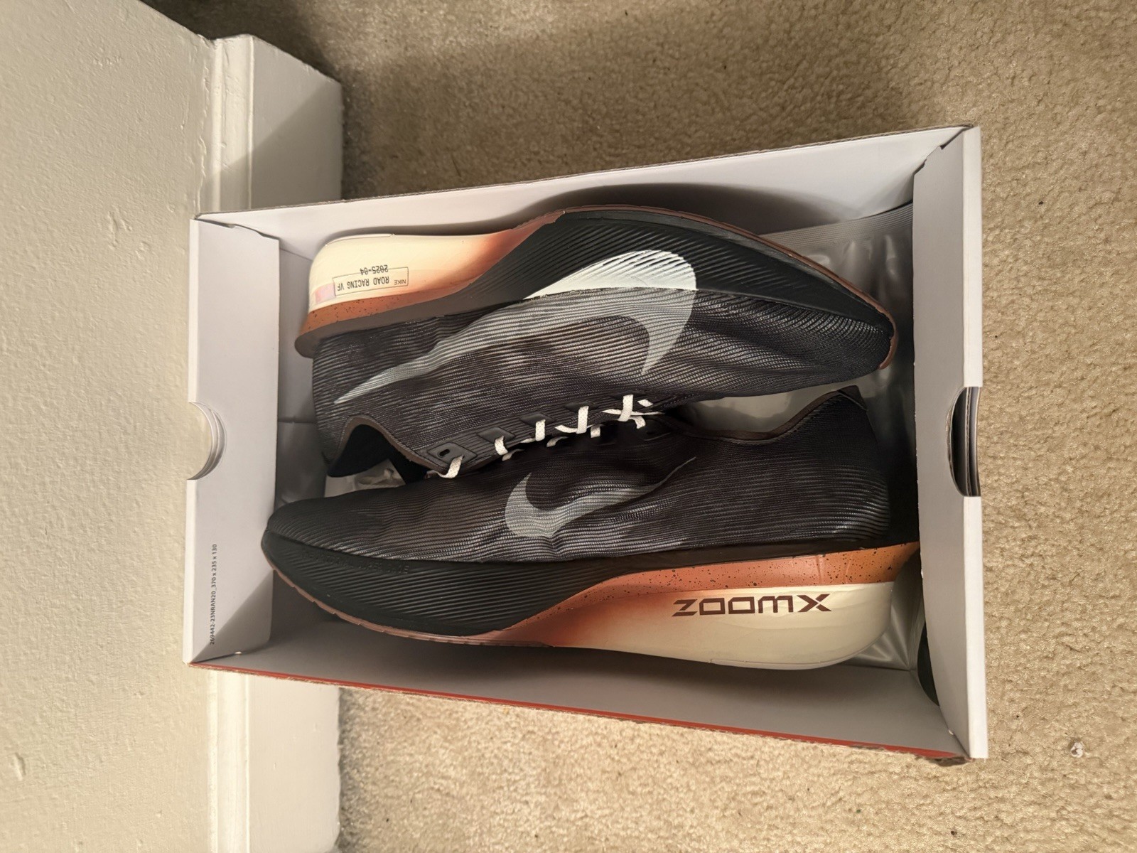 Nike ZoomX Vaporfly Next% 4 Velvet Brown Size 15