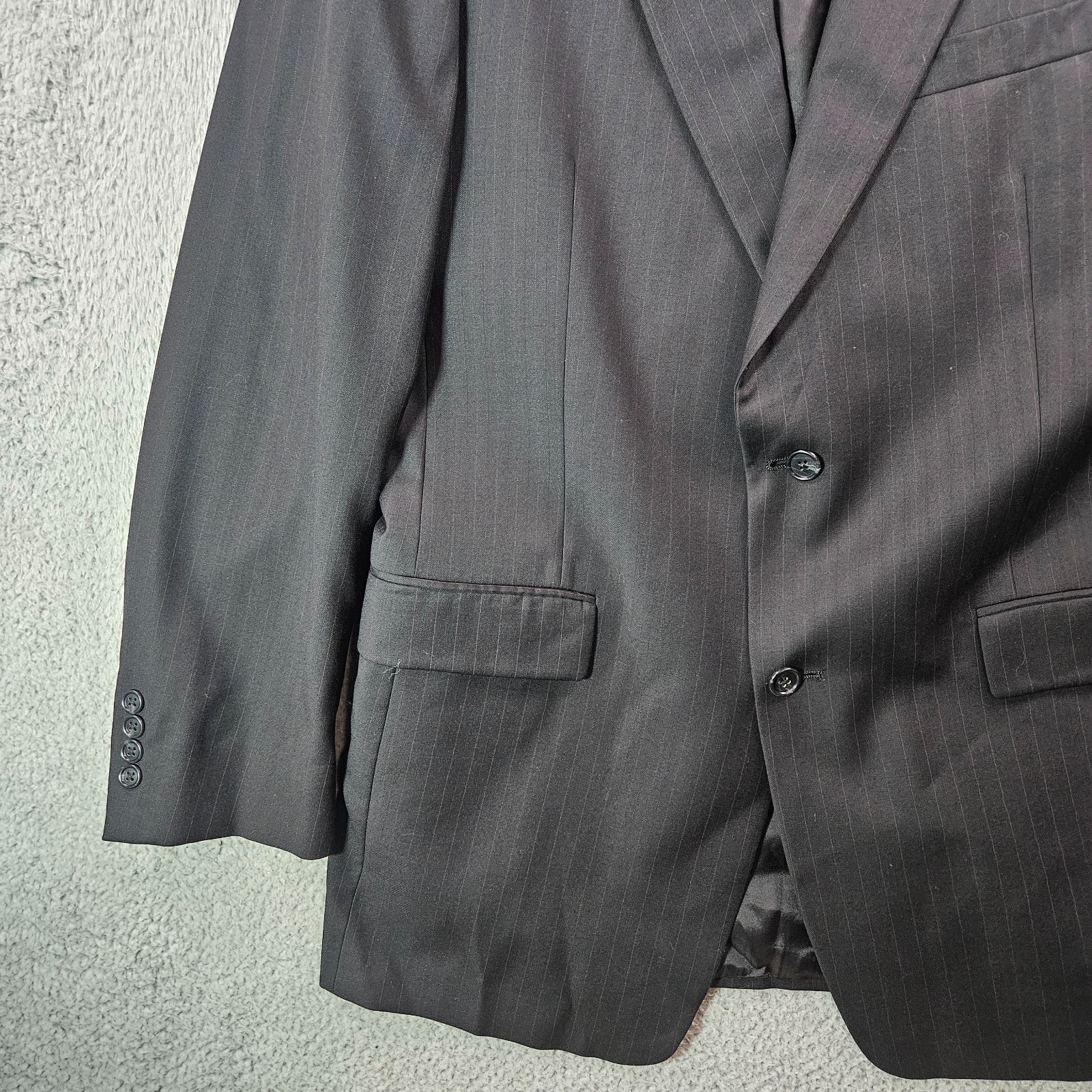 Hart Schaffner & Marx 42L 2PC Suit Blazer Men Pants 36 x 33 Gold Trumpeter Gray