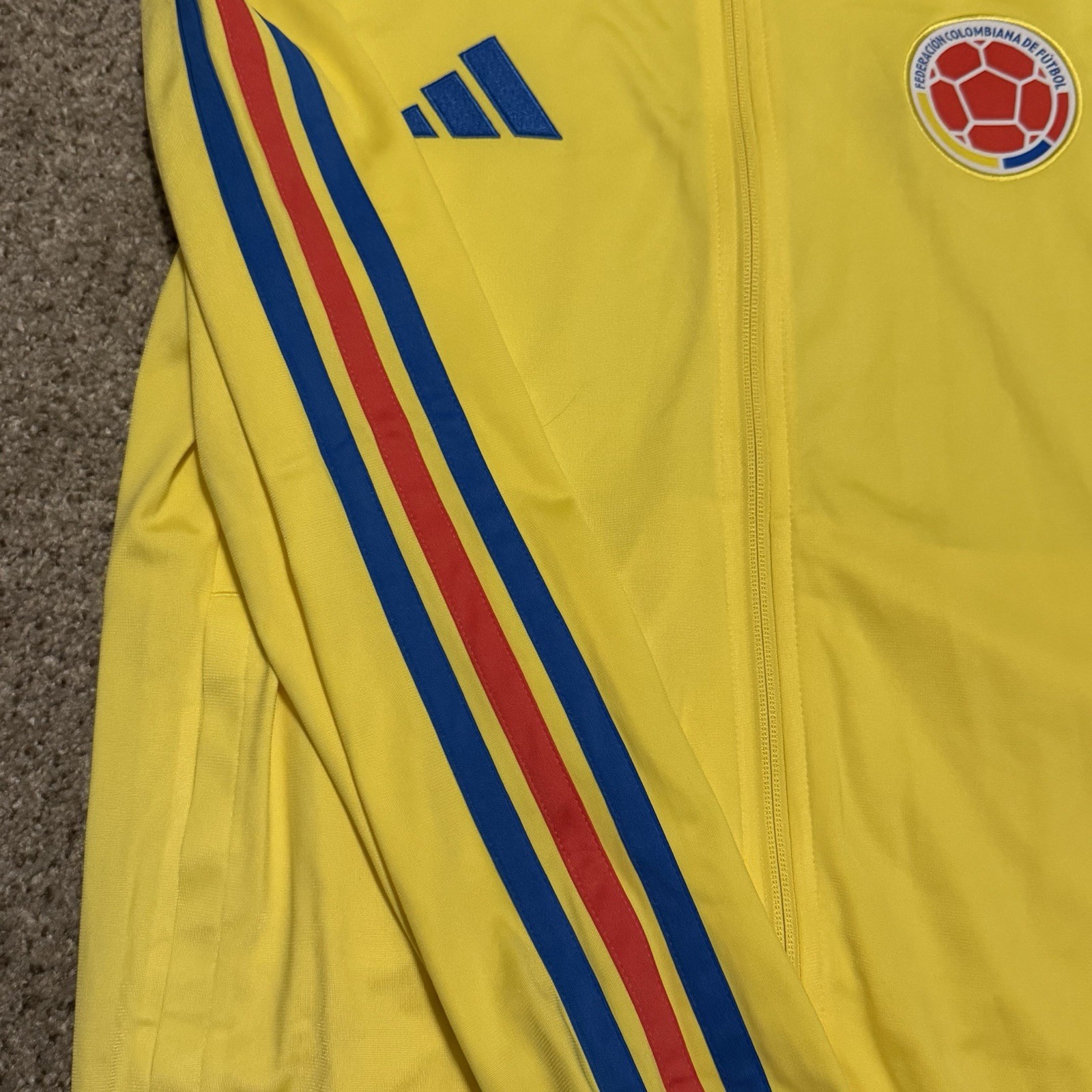 Adidas Colombia DNA Track Top Yellow Jacket Mens Sizes NEW* JZ9059