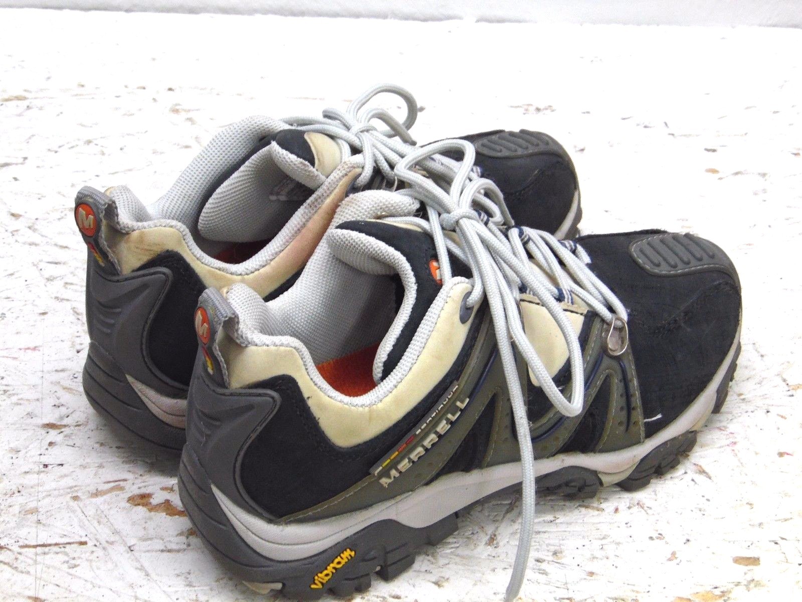 MERRELL REACTOR Leather Hiking/Cross Training Shoes Womens 6 Navy/Gray