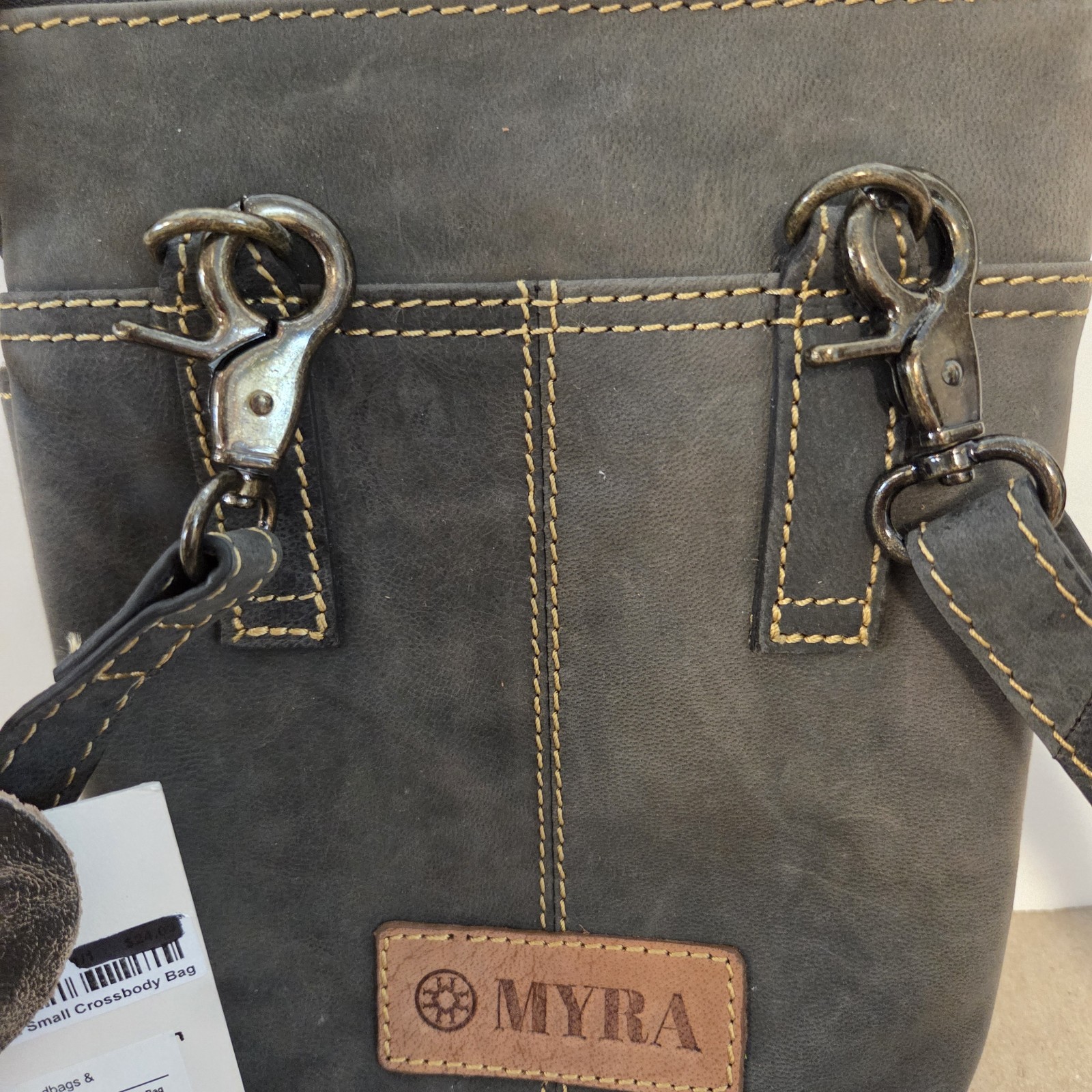 Myra NWT NEW Sheridan Trail Small Crossbody Bag Purse Leather 8 inches Strap