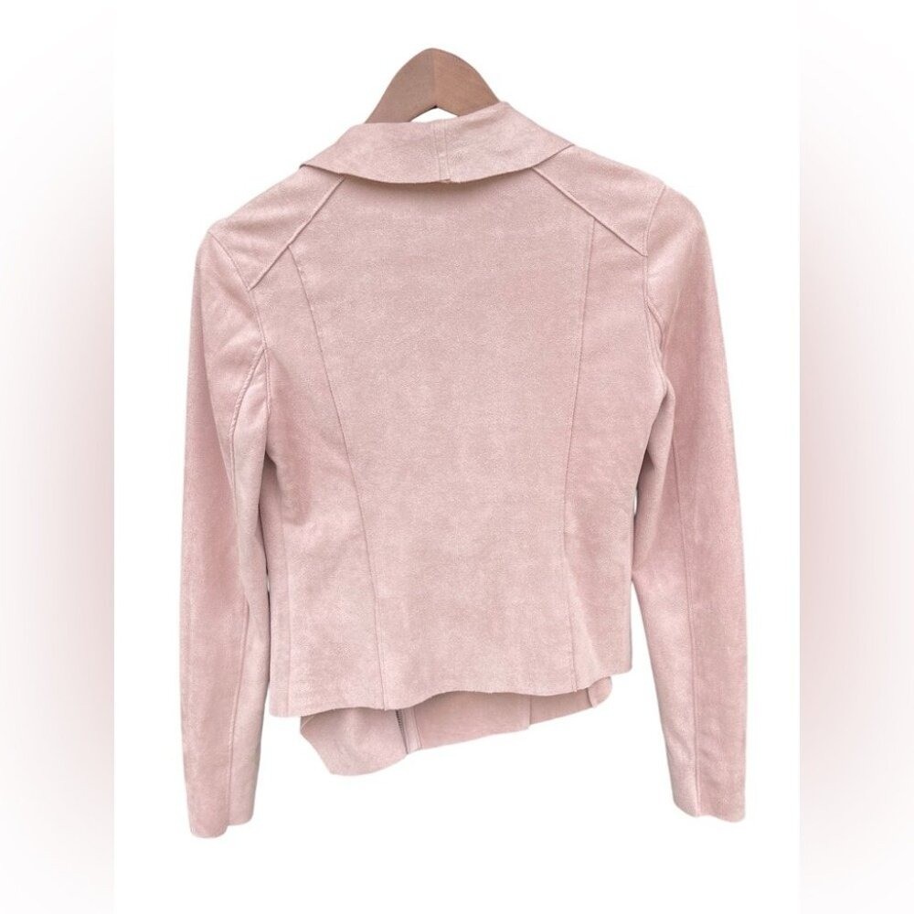 BLANK-NYC Faux Suede blushed pink Moto Jacket XS