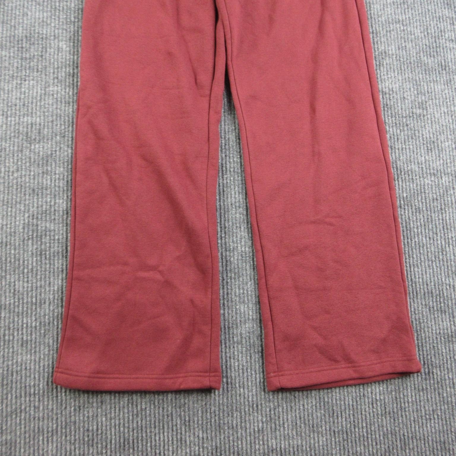 Pacsun Pants Womens S Red Flared Fleece Sweatpants Elastic Waist 28×31* NWT