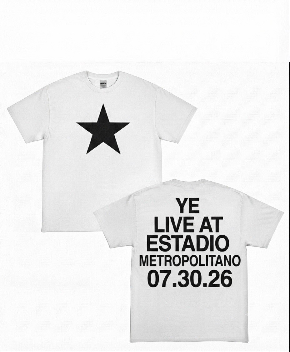 Kanye West YE BULLY Live At Madrid Merch Concert T Shirt New