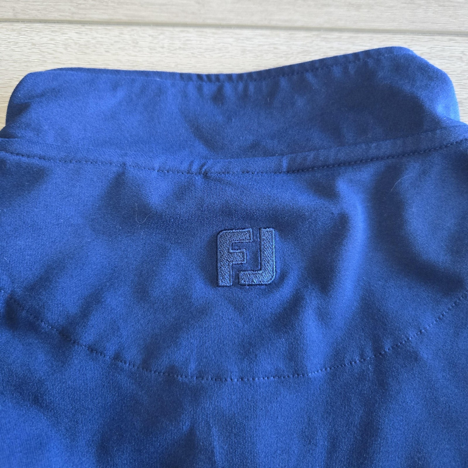 FootJoy Pullover Mens XL Blue 1/4 Zip Long Sleeve Golf Performance Shirt Top