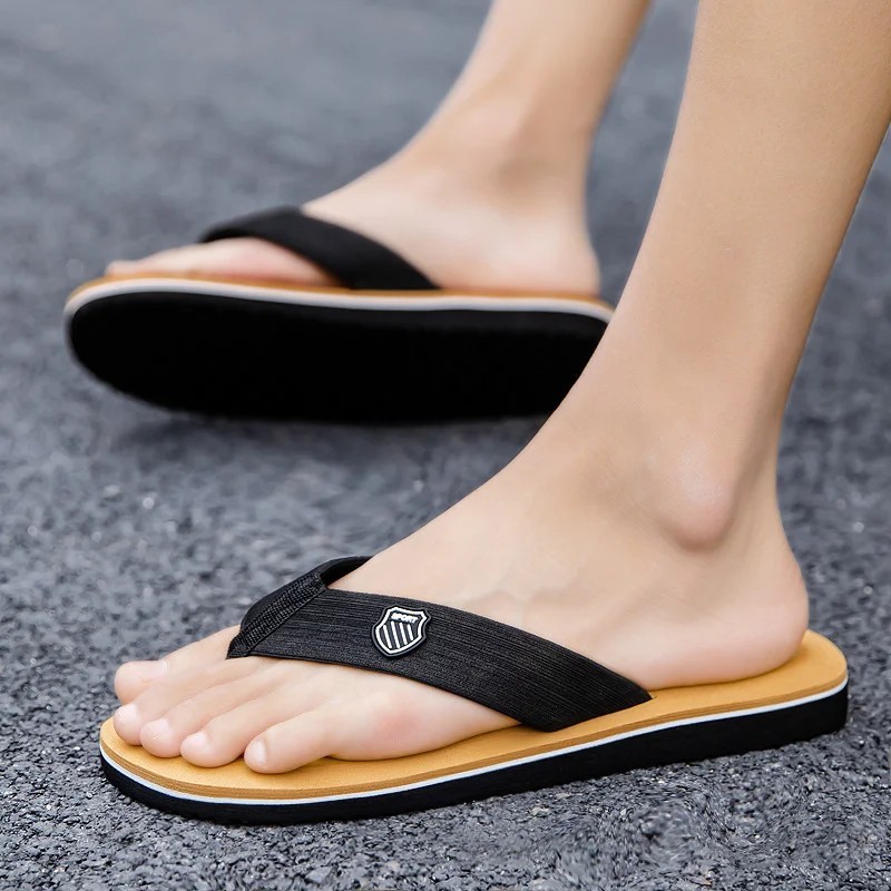 Mens Flip Flops Thong Sandals Shower Beach Slider Slip On Summer Casual Slipper