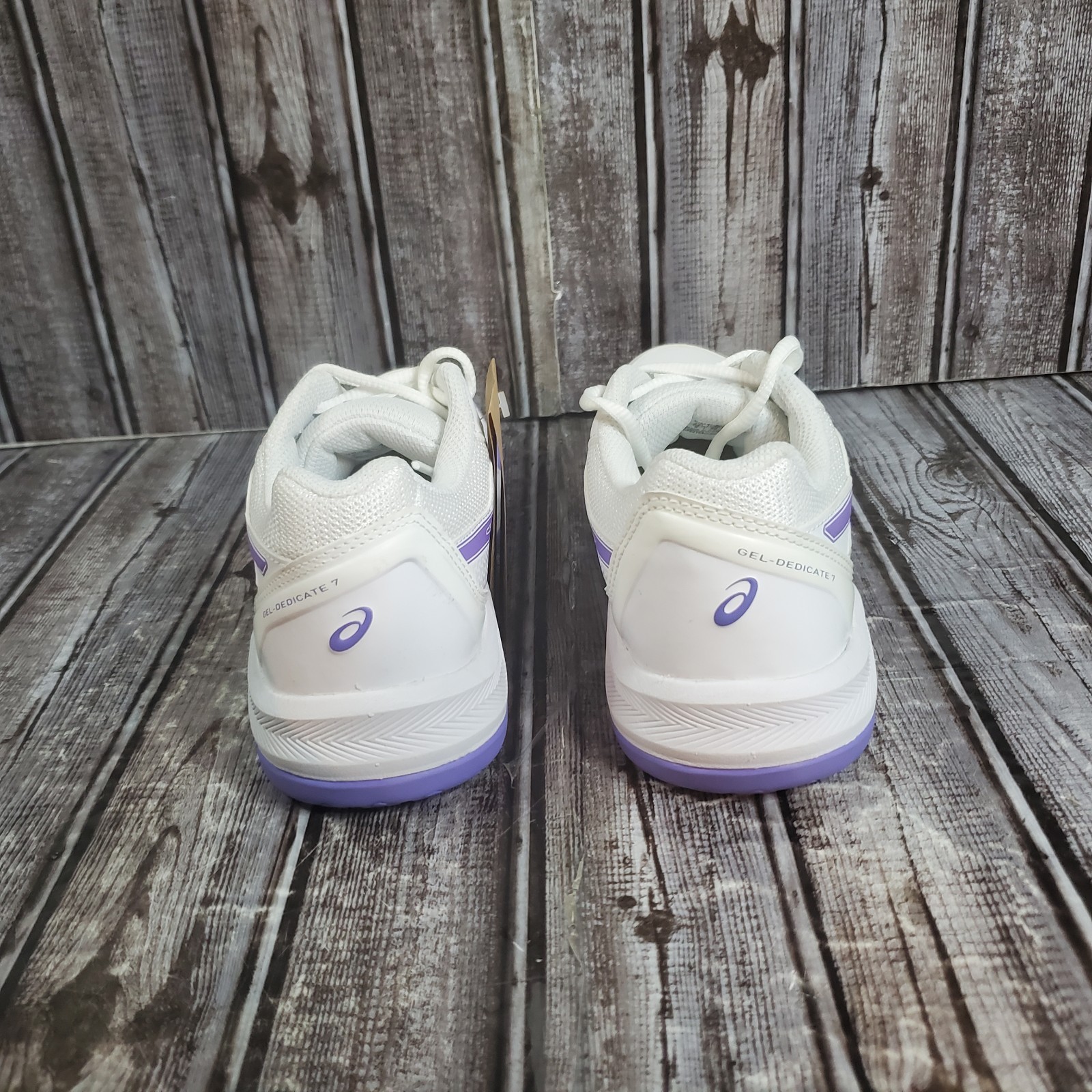 Asics Women’s Gel Dedicate 7 Tennis Pickleball Sneakers White Amethyst Size 7