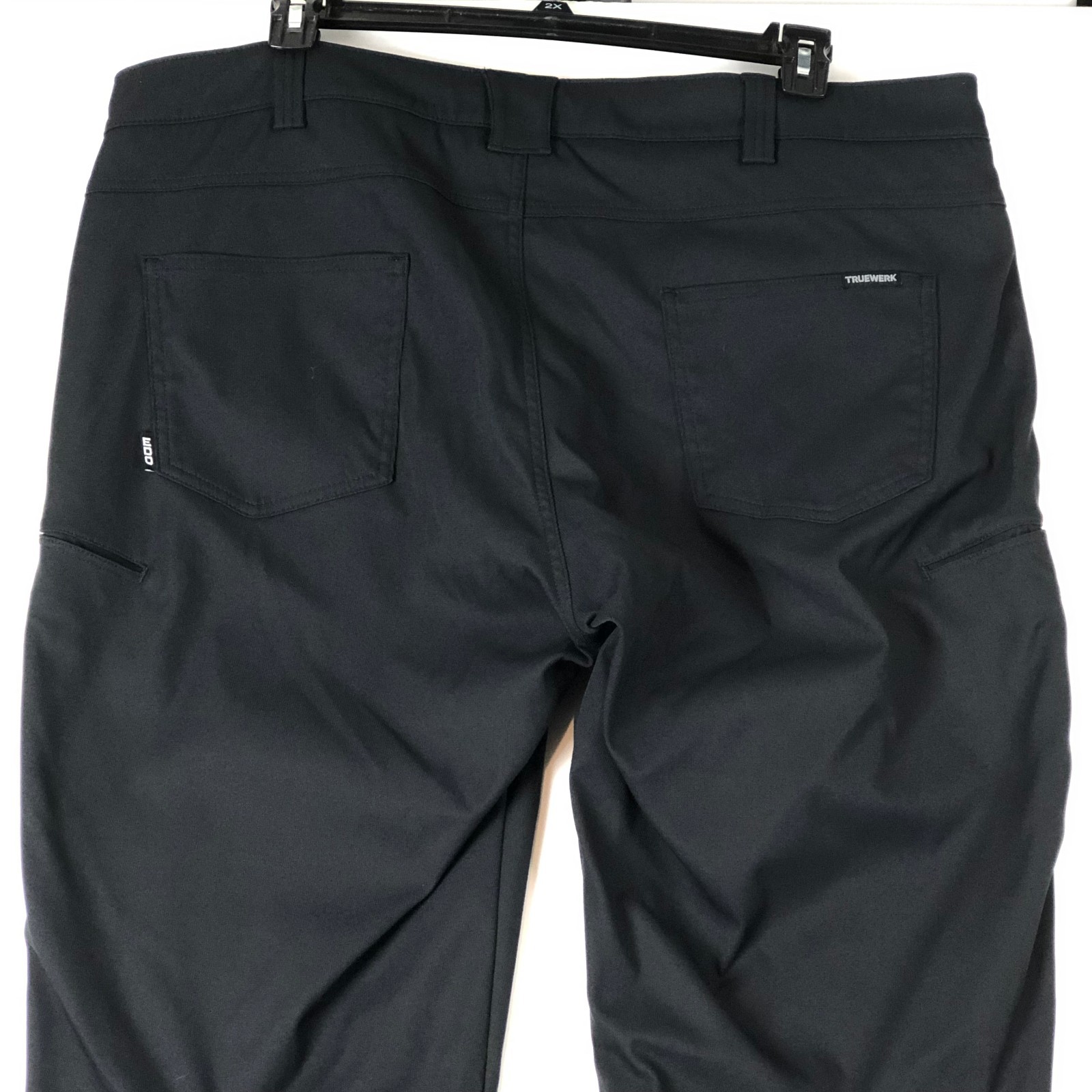 Truewerk EDO Werkpant Pants Mens 42 x 34 Black Utility Wicking Workwear Stretch