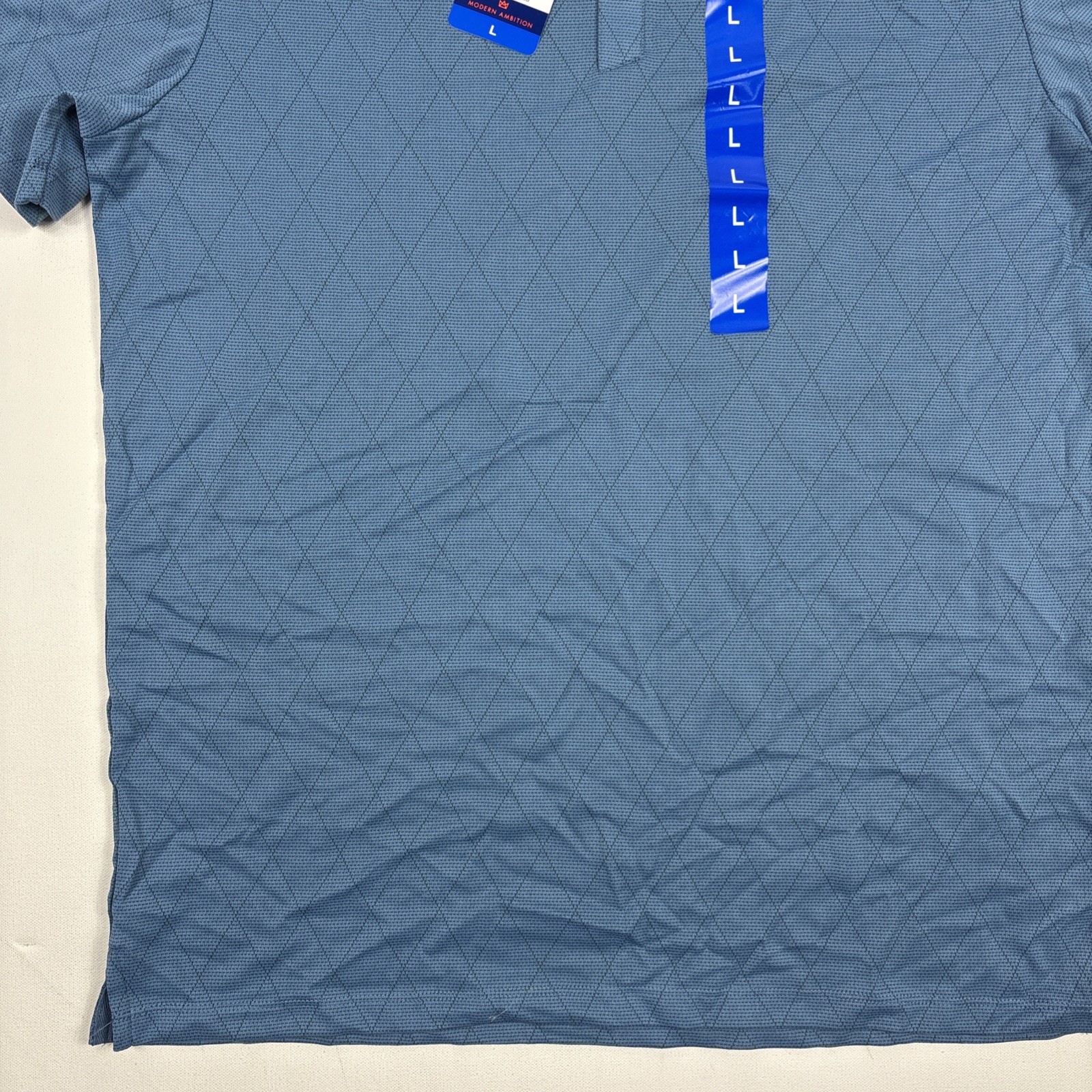 Modern Ambition Men’s Polo Shirt Blue Size Large