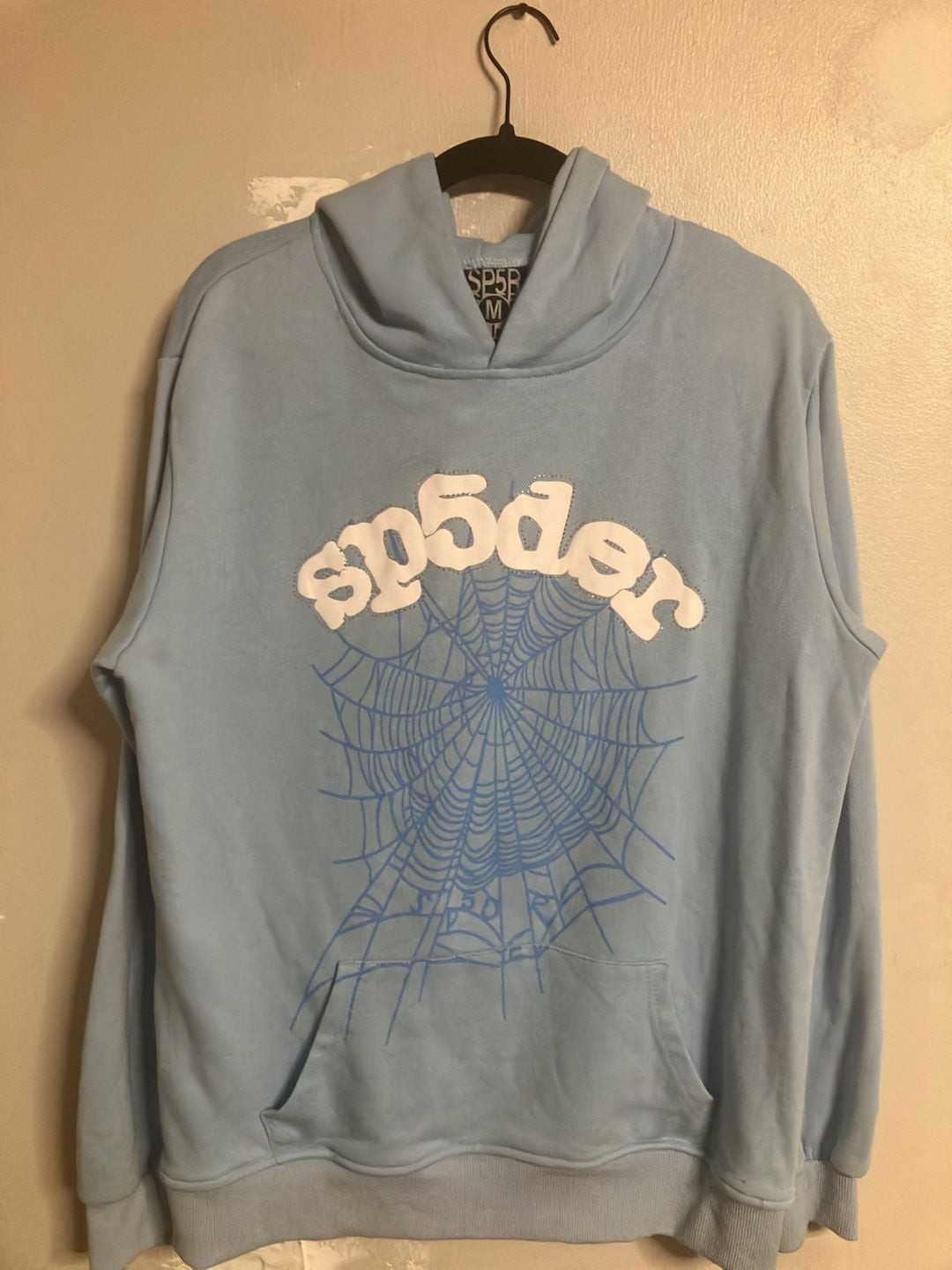 SP5DER Web Hoodie Light Blue Size M