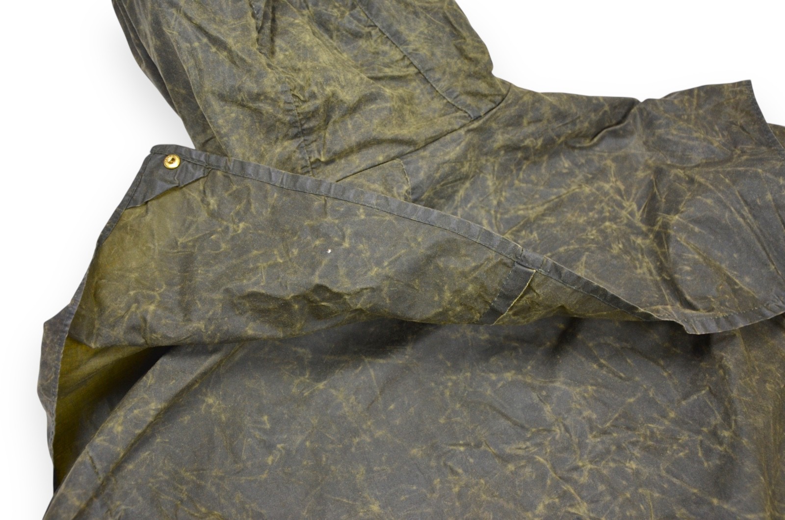 Barbour Lined Durham Jacket Men’s Wax Green A5 Hood England Size C42/107cm