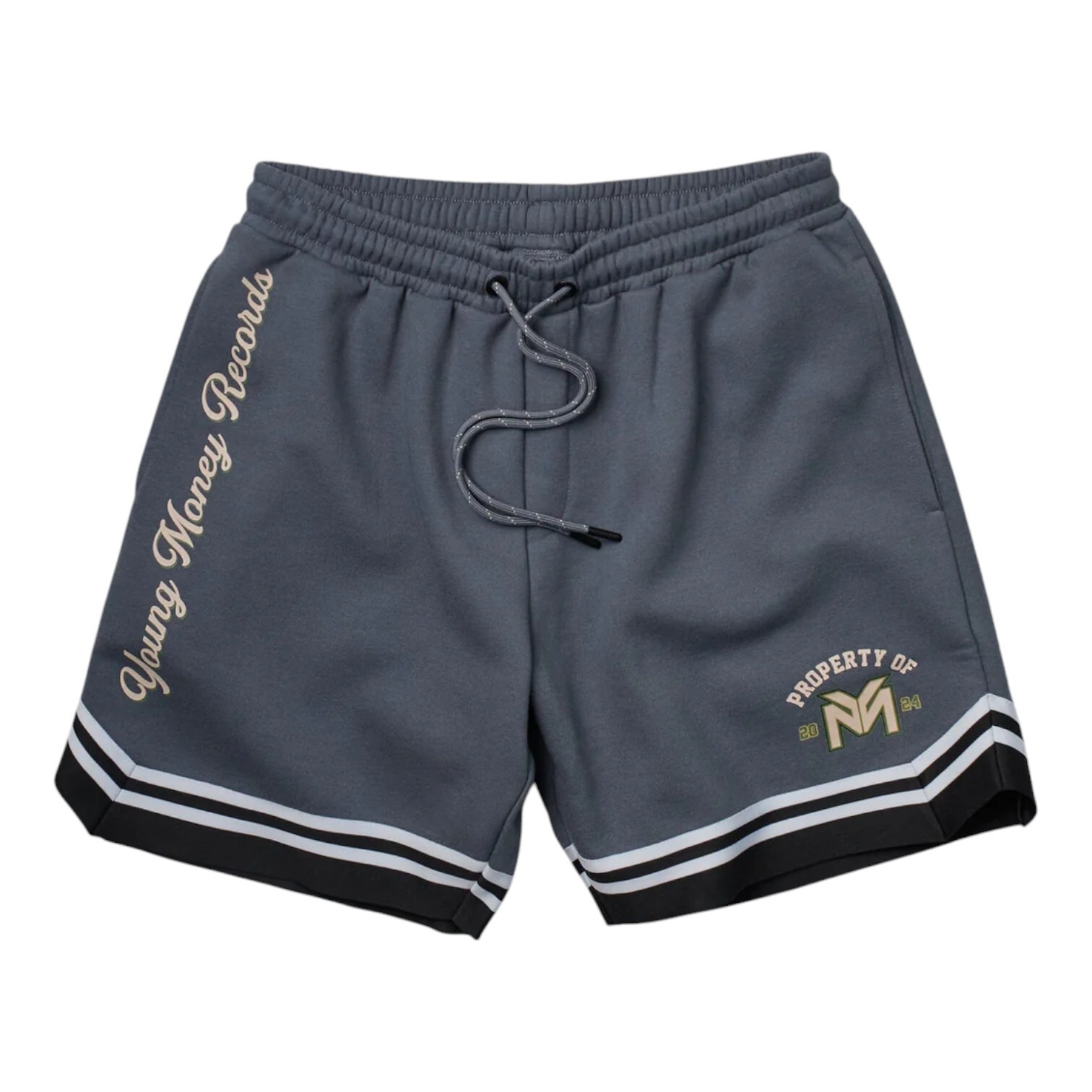 Lil Wayne Young Money Basketball Shorts Gray Weezy YMCMB Men’s Size 2XL XXL