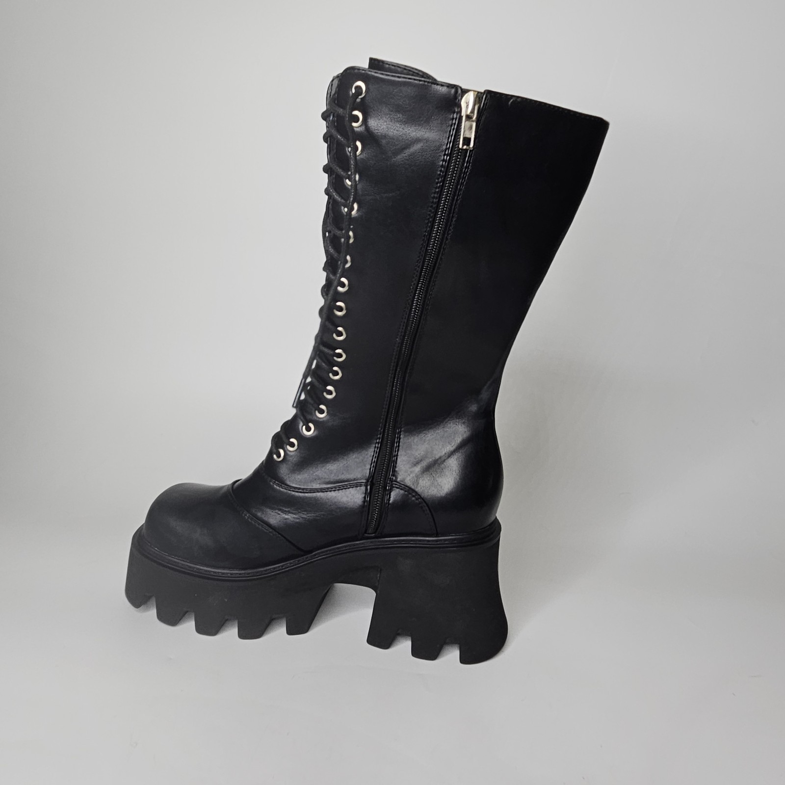 Lamoda Size 10 star Platform Boots Chunky Heel boots space cowboy ace freely