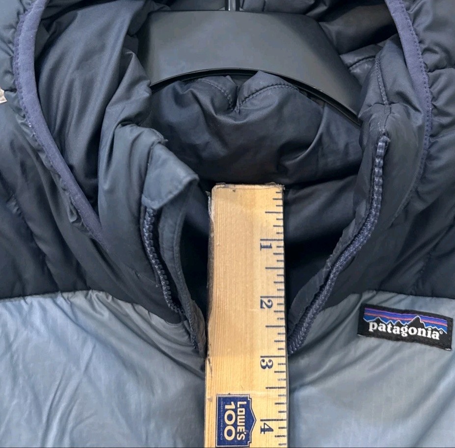 Patagonia Kids’ Size XS 5-6 Gray Synthetic Puffer Hoody Jacket Full Zip 68065