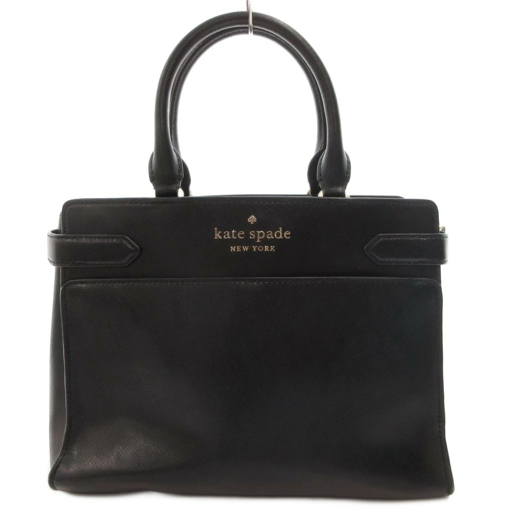 Used Kate Spade KATE SPADE Handbag Shoulder 2WAY PVC Logo Black FF GY18 Ladies V
