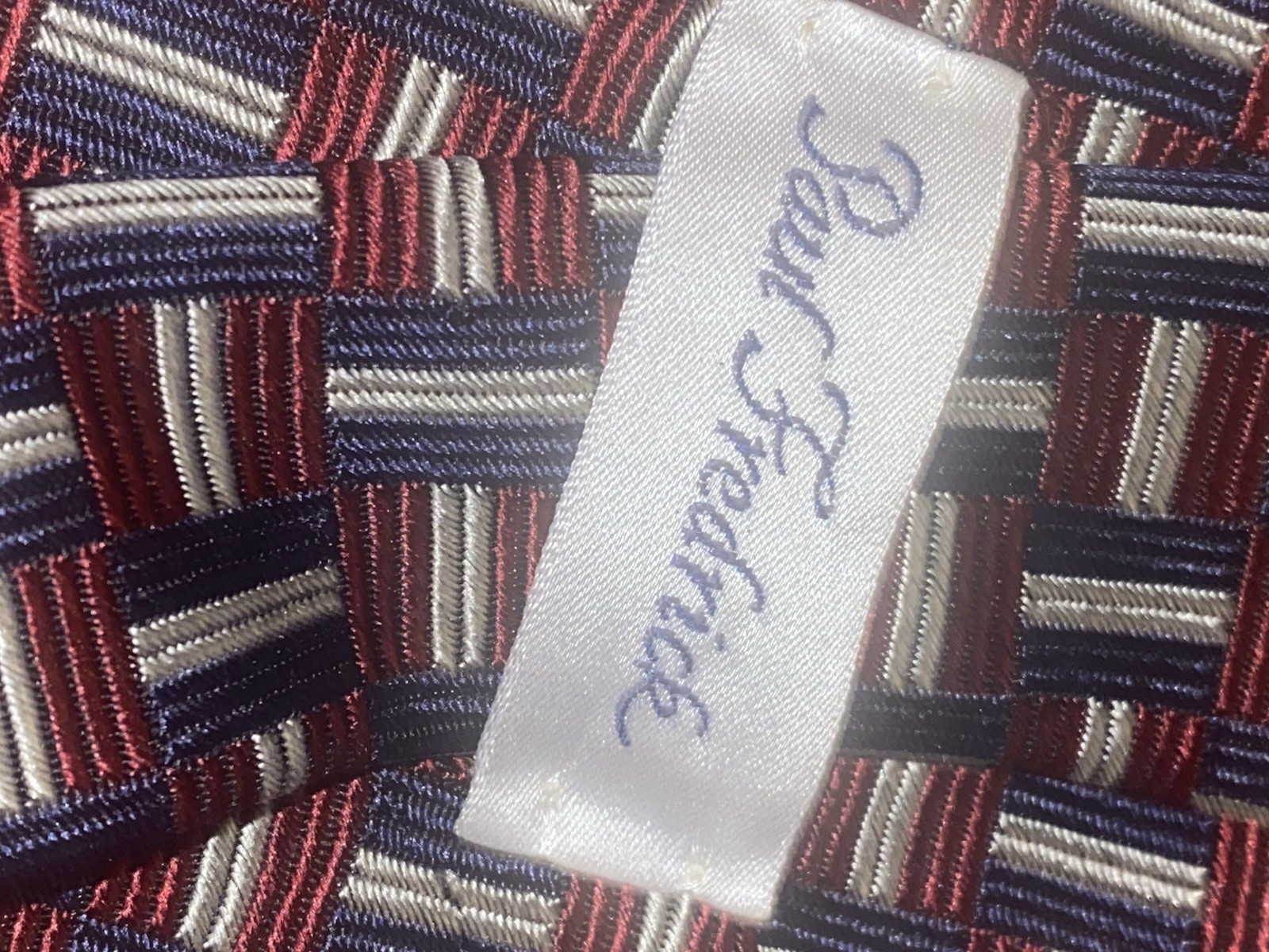 WeiShang Paul Fredrick Red White Blue Men’s Necktie Lot Patriotic USA Silk