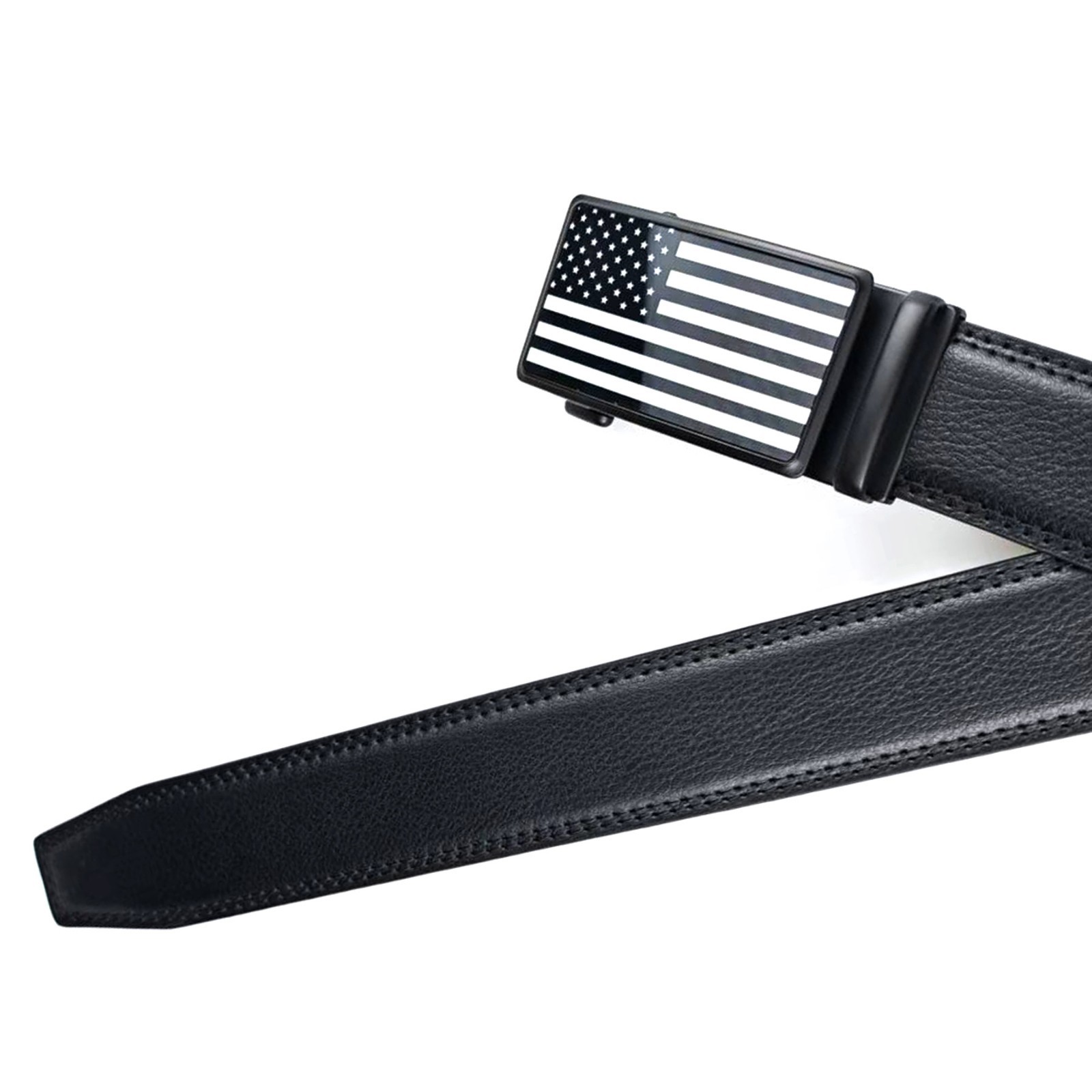 American Flag Belt for Men Black Nylon Ratchet Belts 4th of July Patriotic Decor