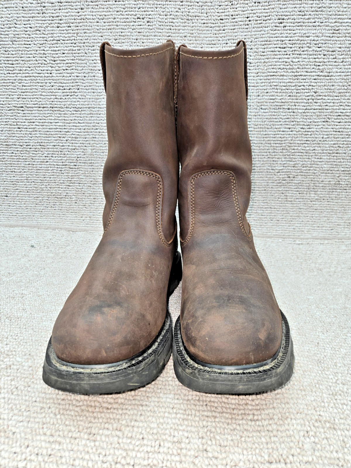Wolverine Men’s Wellington Leather Work Boots Dark Brown W04727 Size 12M