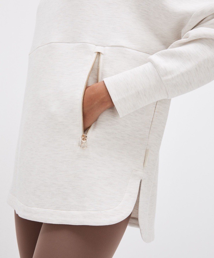 VARLEY Paige Longline Sweat Pullover Sweatshirt Small Doublesoft Anthropologie