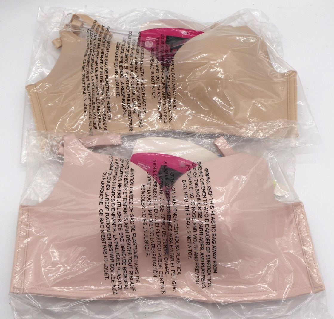 MAIDENFORM Love the Lift Wireless Convertible Push-Up Bra 34B Lot of 2 Colors