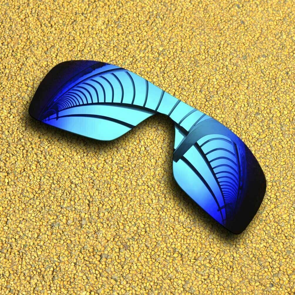 3 Sets Lenses Replacement for-Oakley Batwolf OO9101 Polarized-Silver&Blue&Red