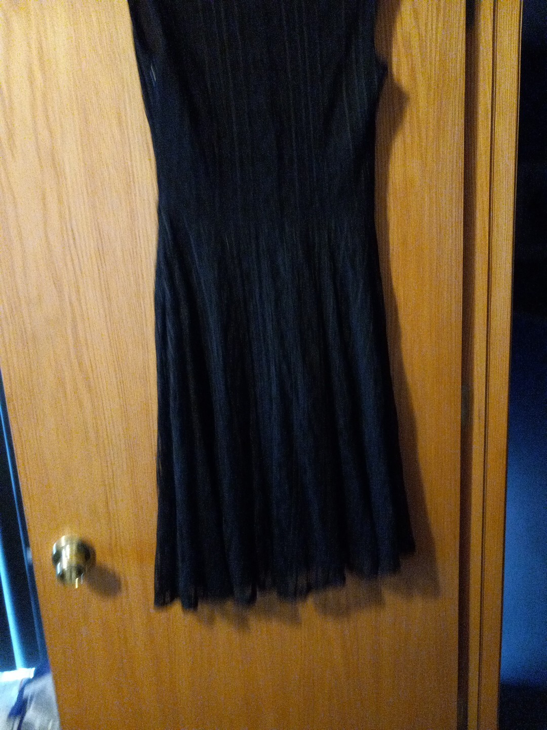 Womens Evan Picone Sleeveles Black Lace Dress Size 8 90% Nylon 10% Spandex Vneck