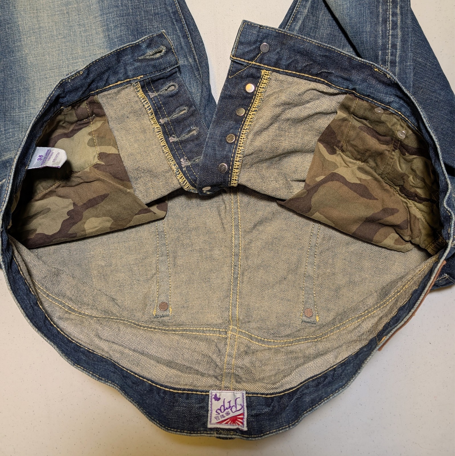 VTG PRPS Japan P45 Selvedge Jeans Men’s 38×34(39×35) Zimbabwe Cotton Relaxed Fit