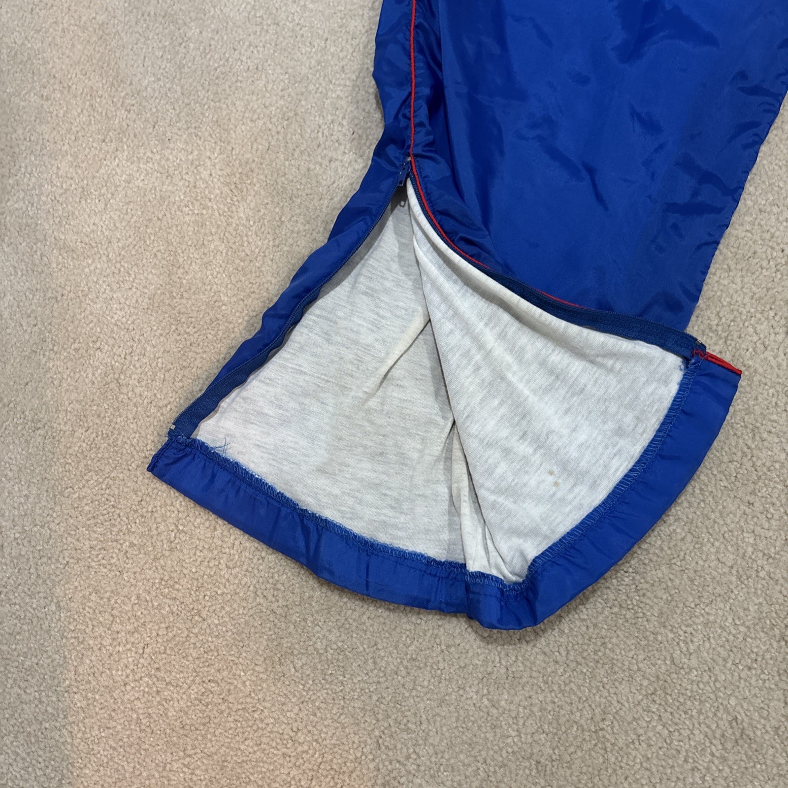 VINTAGE Blue Members Only Wind Pants Trackpants Mens Size XL w/drawstring waist