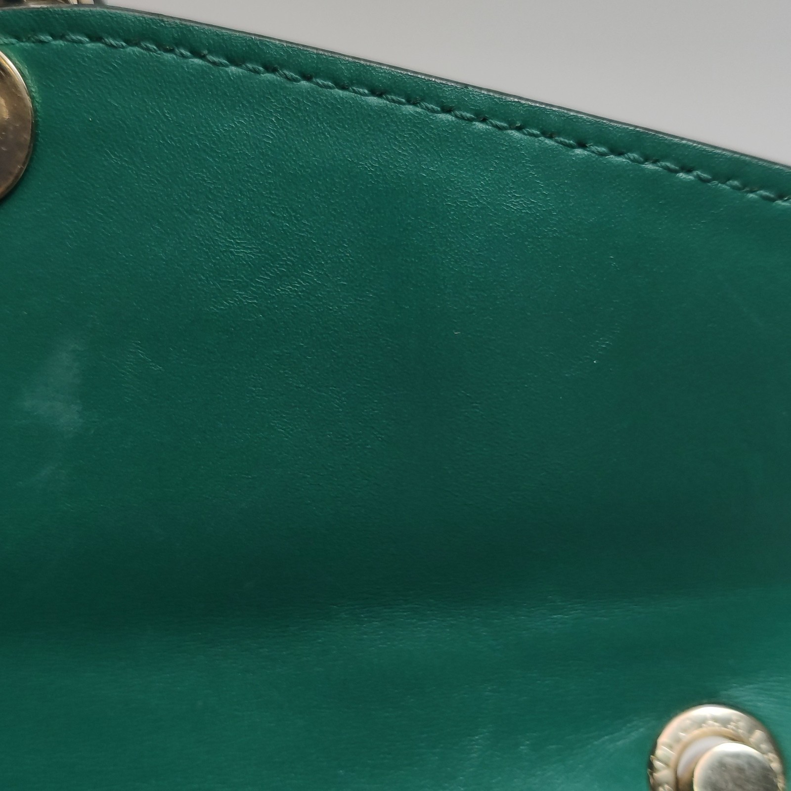 Authentic Bvlgari Calfskin Shoulder Bag Green Gold-Tone eBay AG