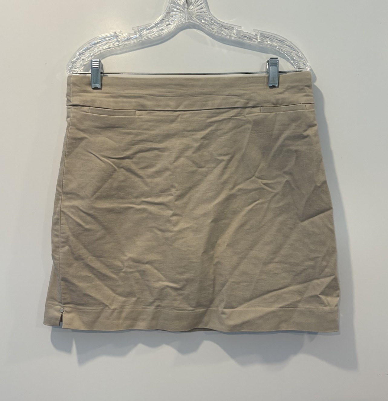 NWT Croft & Barrow Womens Beige Effortless Stretch Skort Size Small