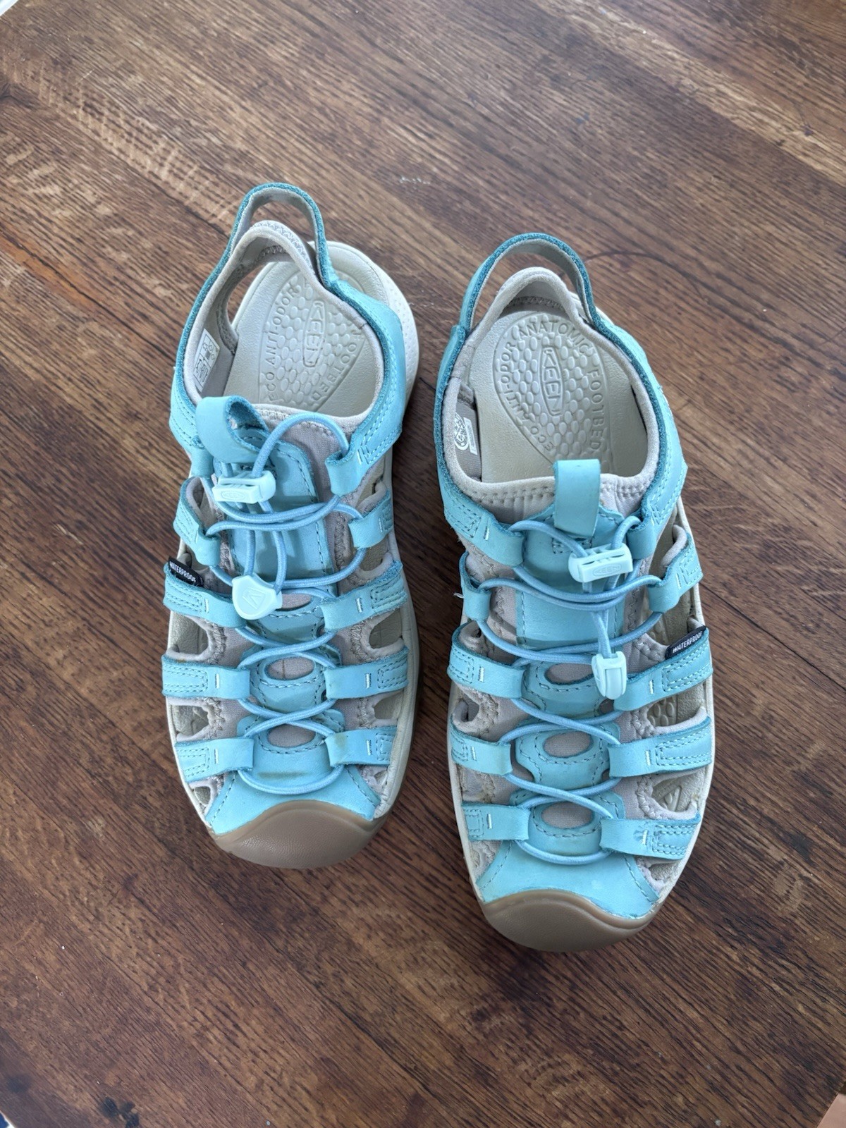 KEEN Women’s Light Blue Fisherman Sandals Waterproof Adjustable US 7.5 EU 38