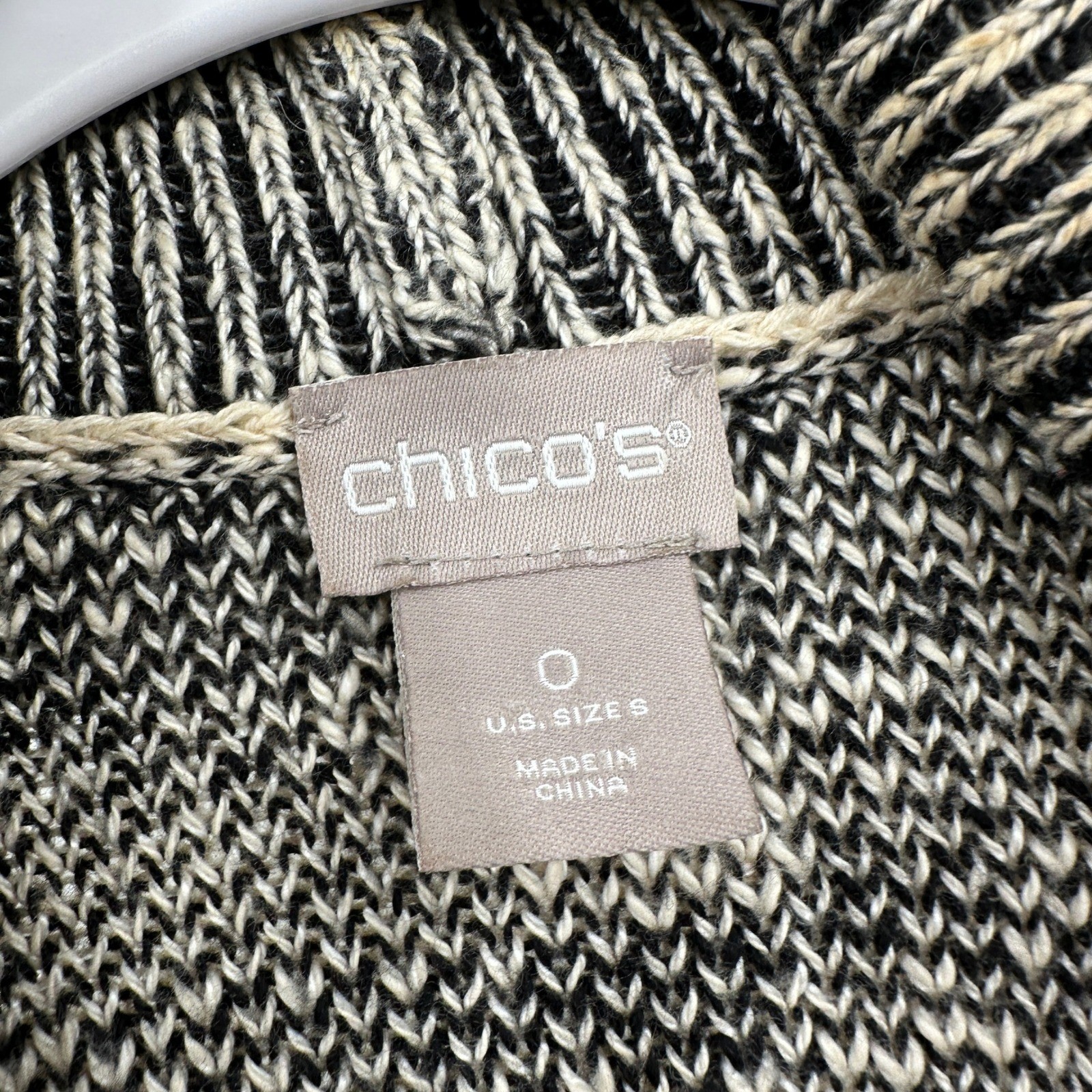 Chicos Womens Boho Soutwestern Open Front Cardigan Size 0 US S Granola Earthy