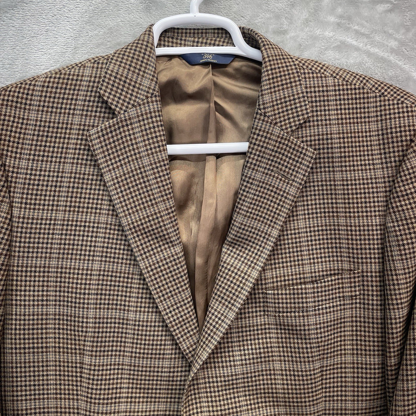Brooks Brothers Blazer Men’s size 43R Sport Coat Jacket suit hounds tooth money