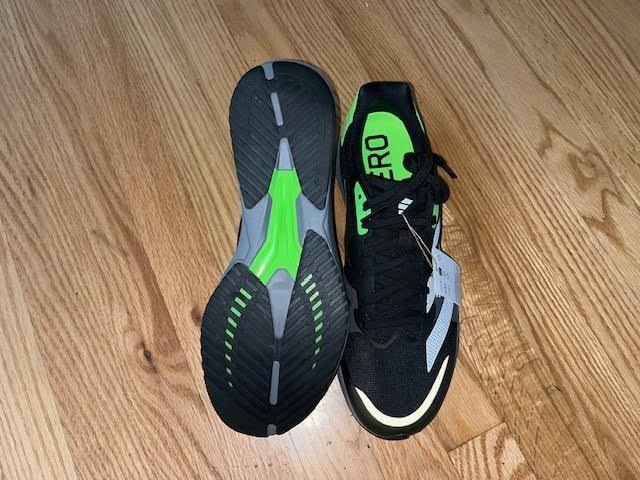 NIB Adidas adiZero RC 4 Black Solar Green Athletic Shoes Men’s Size 12 GX6660