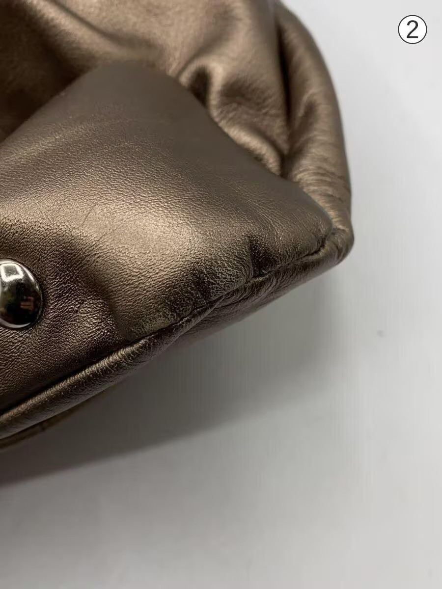 COACH Shoulder Bag Leather GLD N-H1175-F18751