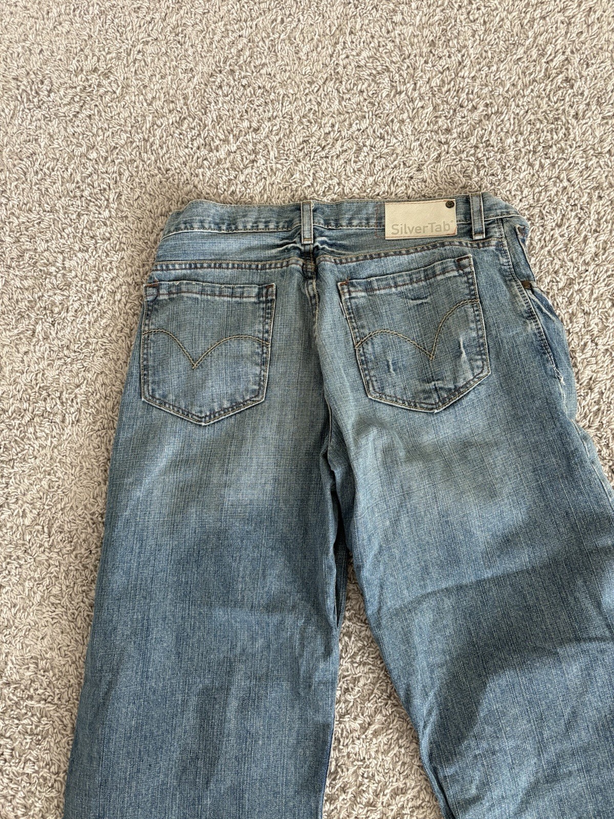 Vtg Levi’s Silver Tab Baggy Jeans Mens Size 34×34 Y2k Manufactured 2010