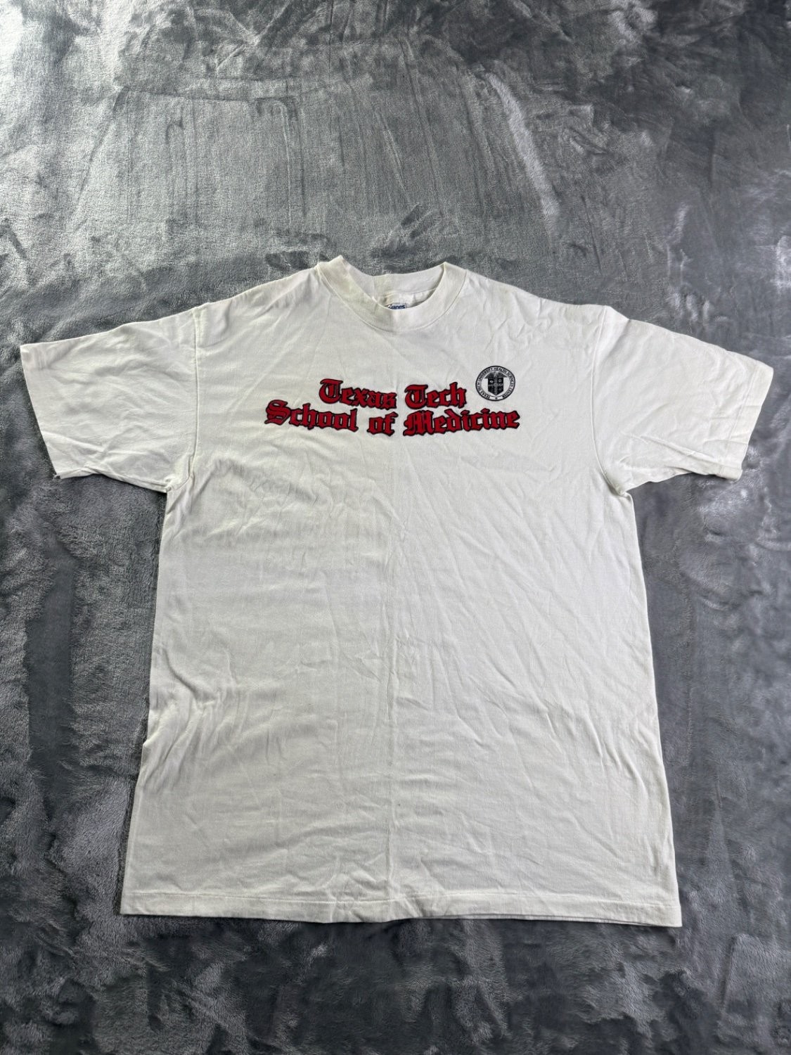 Hanes Beefy-T Men’s T-Shirt XL White Single Stitch Construction