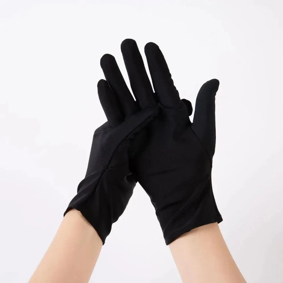 1 Pair FashionGloves Men Black Etiquette Stretch Gloves Bike Motorcycle Thin Pur
