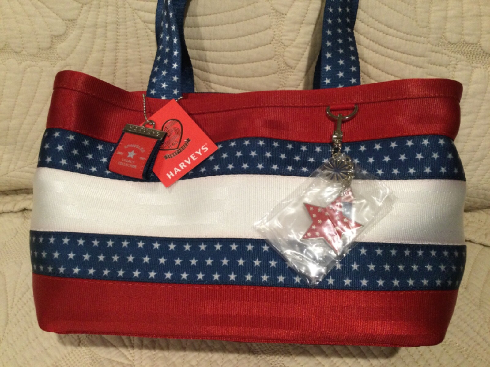 🌺 HARVEYS SEATBELT 🌺 MEDIUM HAMPTON CARRY ALL 🌺ORIGINAL MADE IN USA 🌺