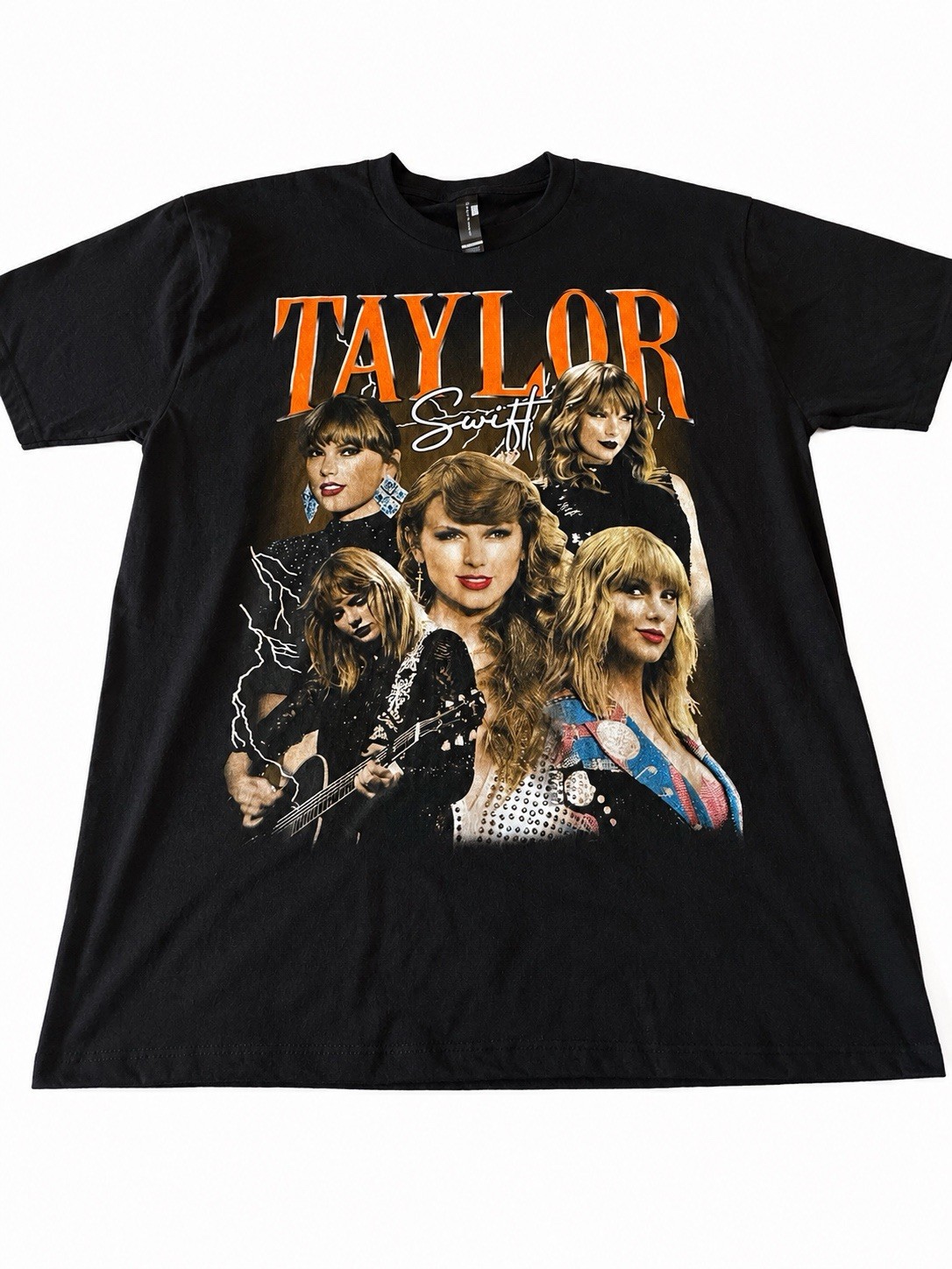 Taylor Swift Graphic Tee Black Adult Large Unisex Concert Style Shirt