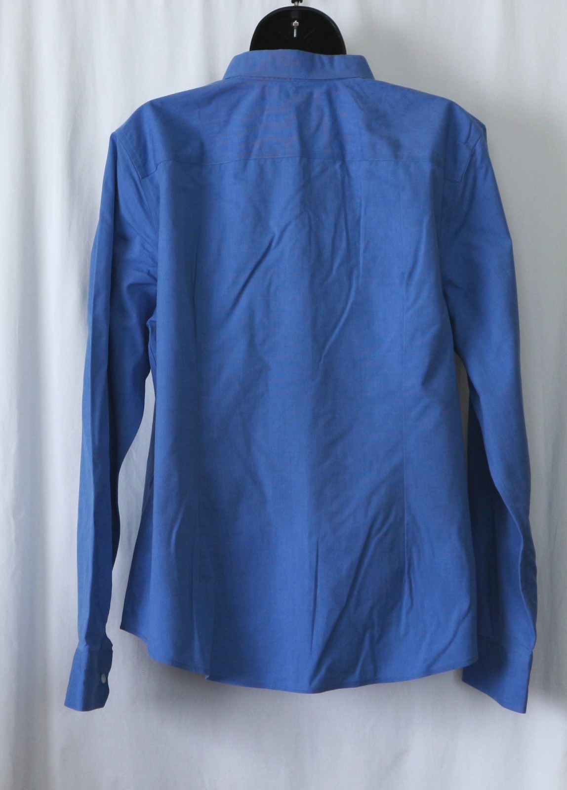 TALBOTS Blue Wrinkle Resistant Cotton Blse 44 In Chst 26.5 In Lng Sz 16 EXC
