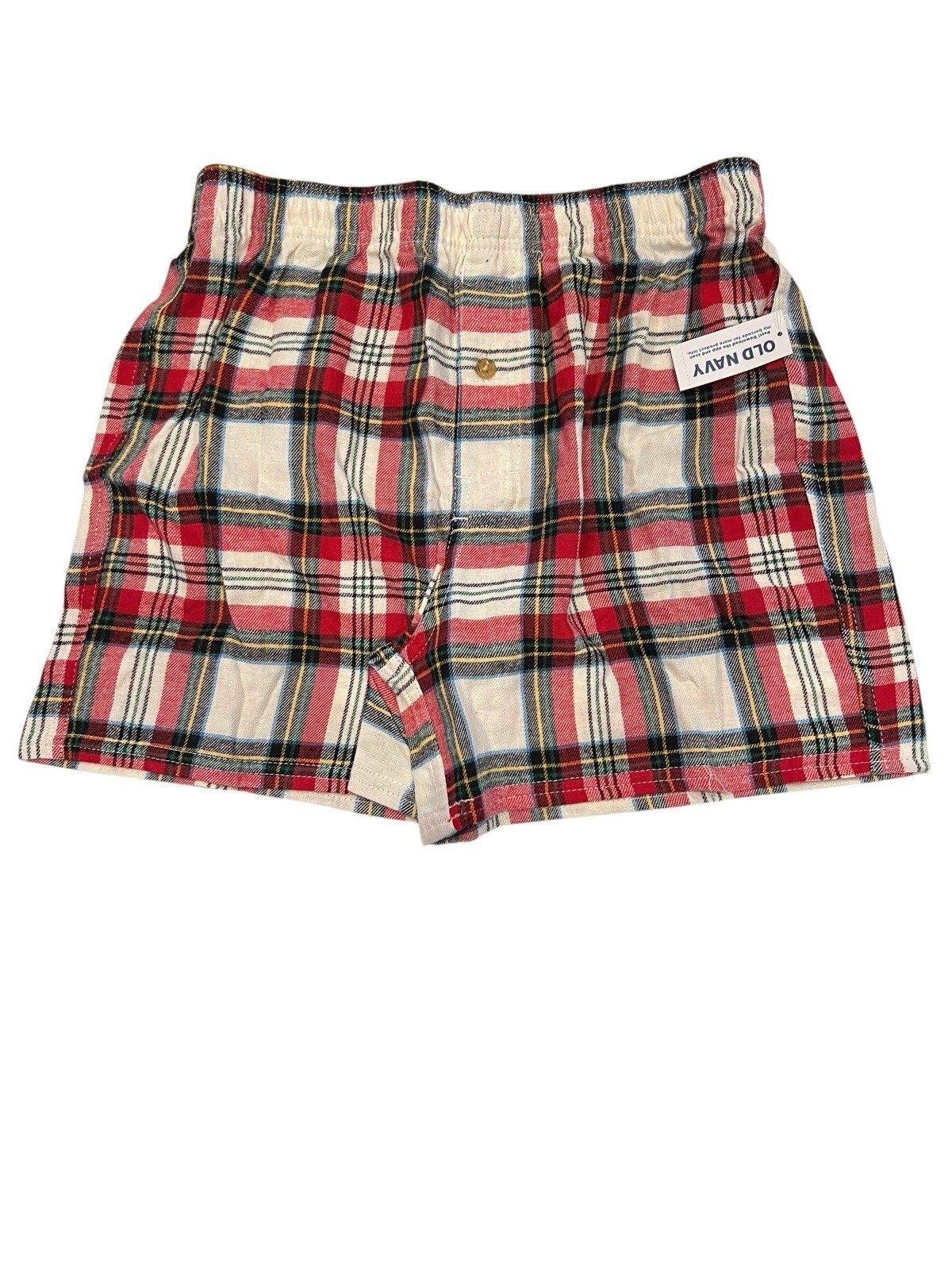 NWT OLD NAVY Flannel Boxer 3.5″ Inseam Sz S-M-L-XL-XXL-XXXL Red White Plaid #O16