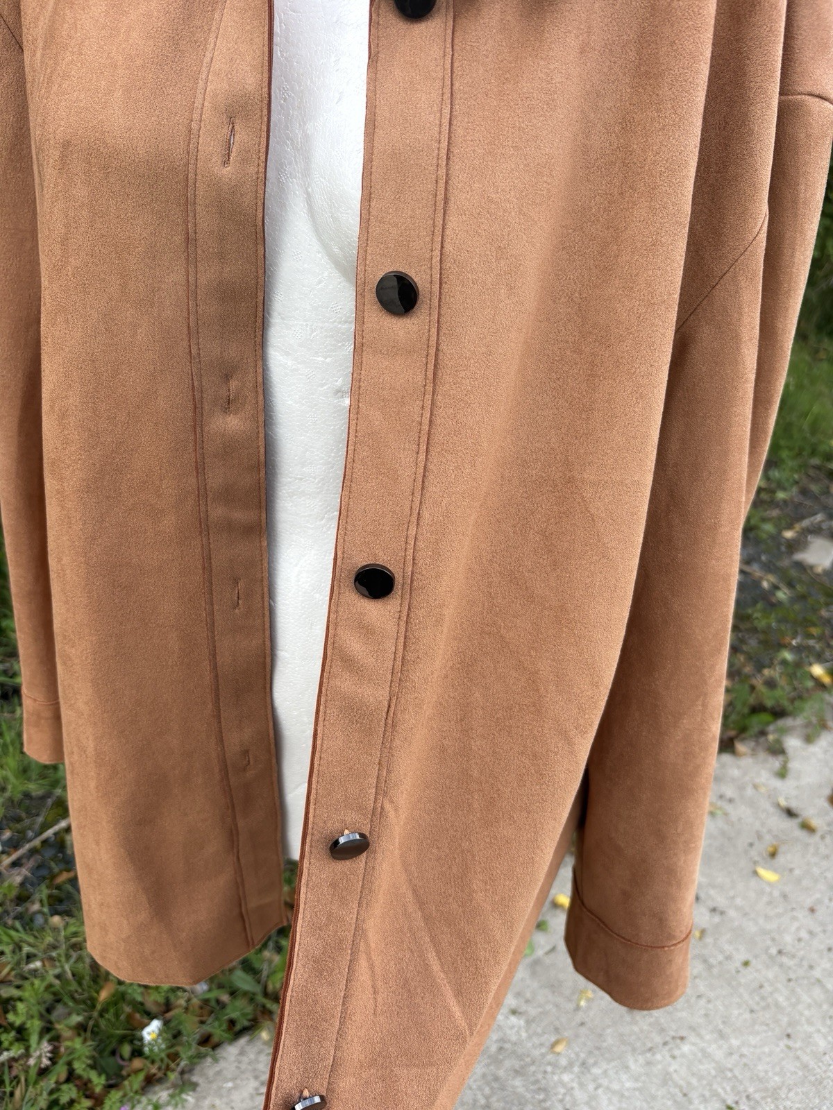 Friends like these next camel faux suede shacket size 14