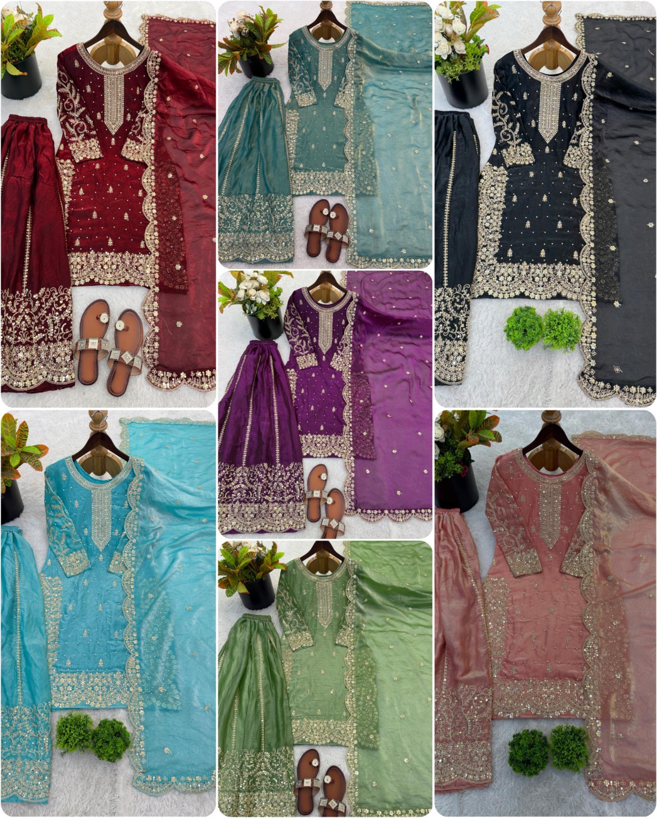 Salwar Kameez Indian Pakistani Wedding Party Wear Dress Bollywood Sharara Suit